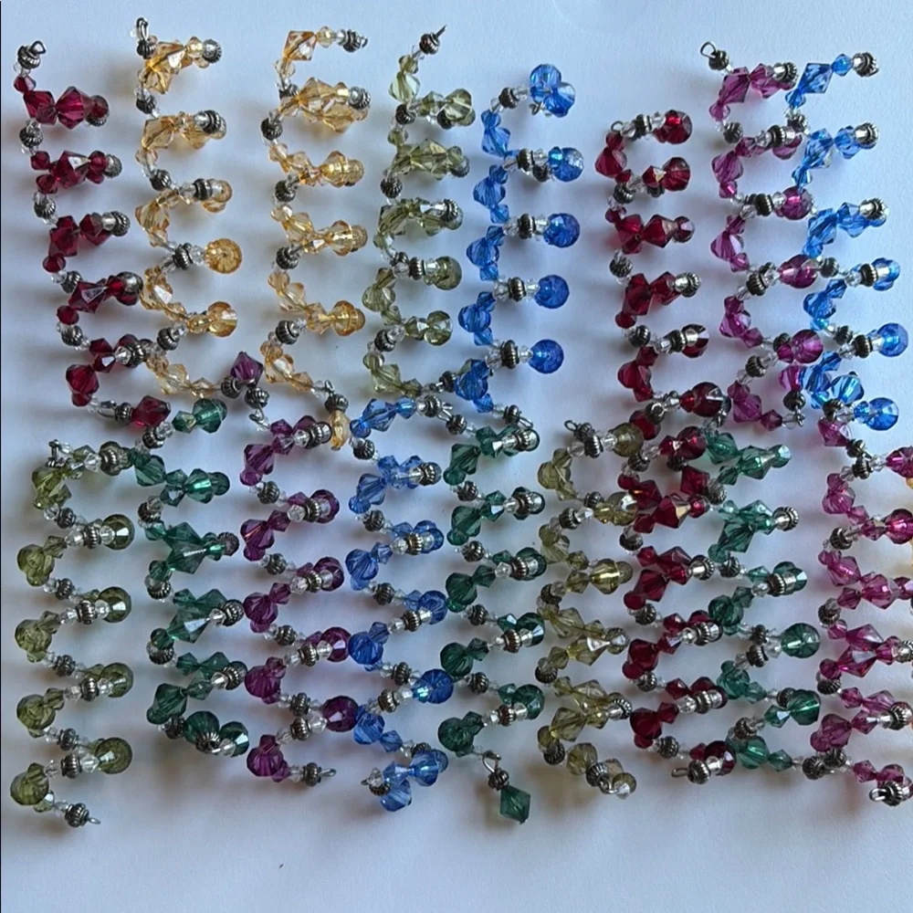 Multicolor Crystal Bead wine glasses Set - Picture 1 of 1